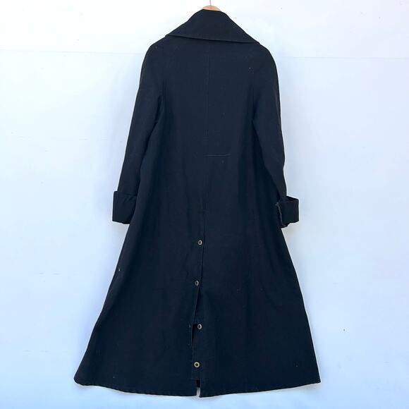 Frontier Classics Western Cotton Denim Duster Coat Black Small Old West Cowboy - Picture 7 of 13